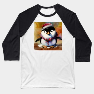 Holiday Penguin Baseball T-Shirt